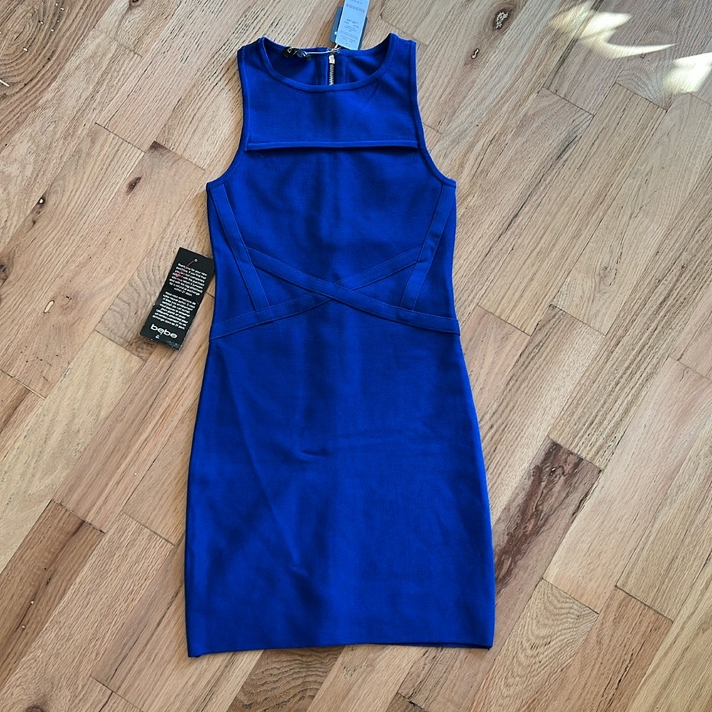 Bebe M Peekaboo bandage dress